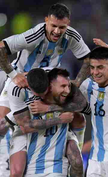 La fiesta de Lionel Messi